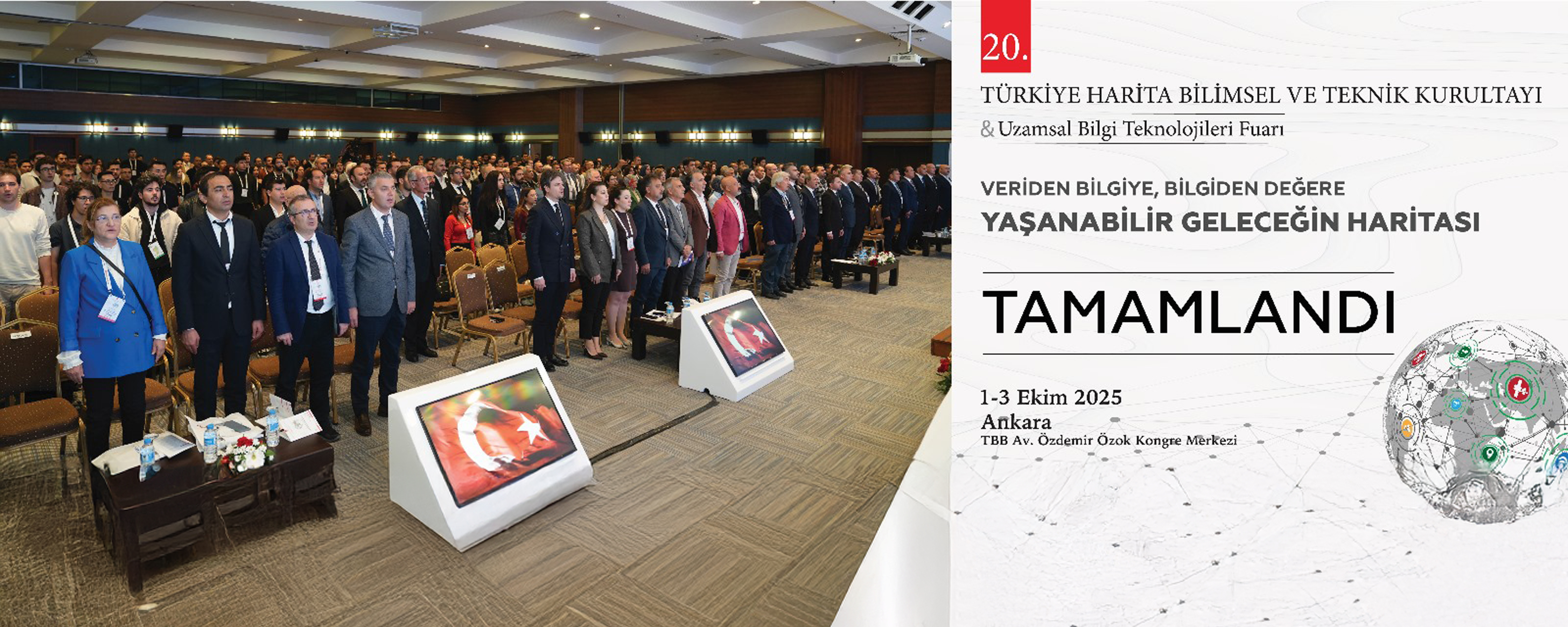 20. Türkiye Harita Bilimsel ve Teknik Kurultayı Gerçekleştirildi