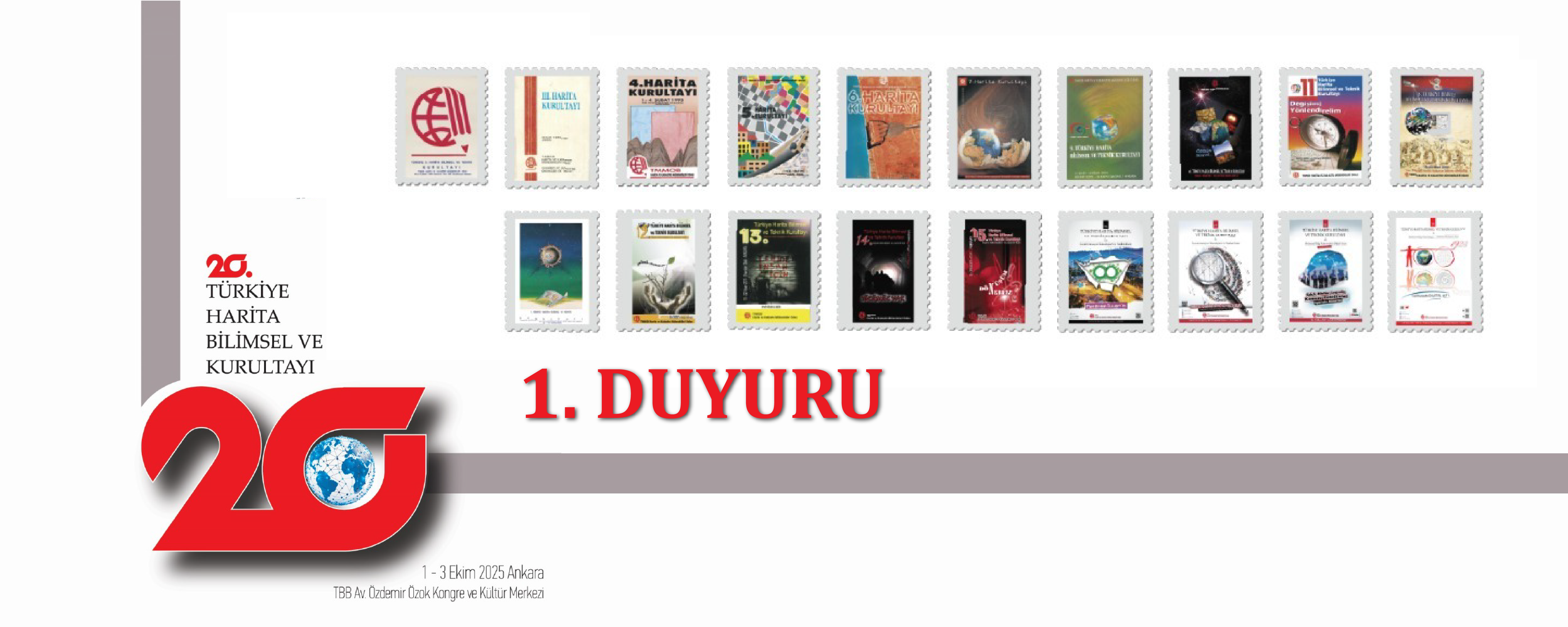 20. TÜRKİYE HARİTA BİLİMSEL VE TEKNİK KURULTAYI’NA DAVET