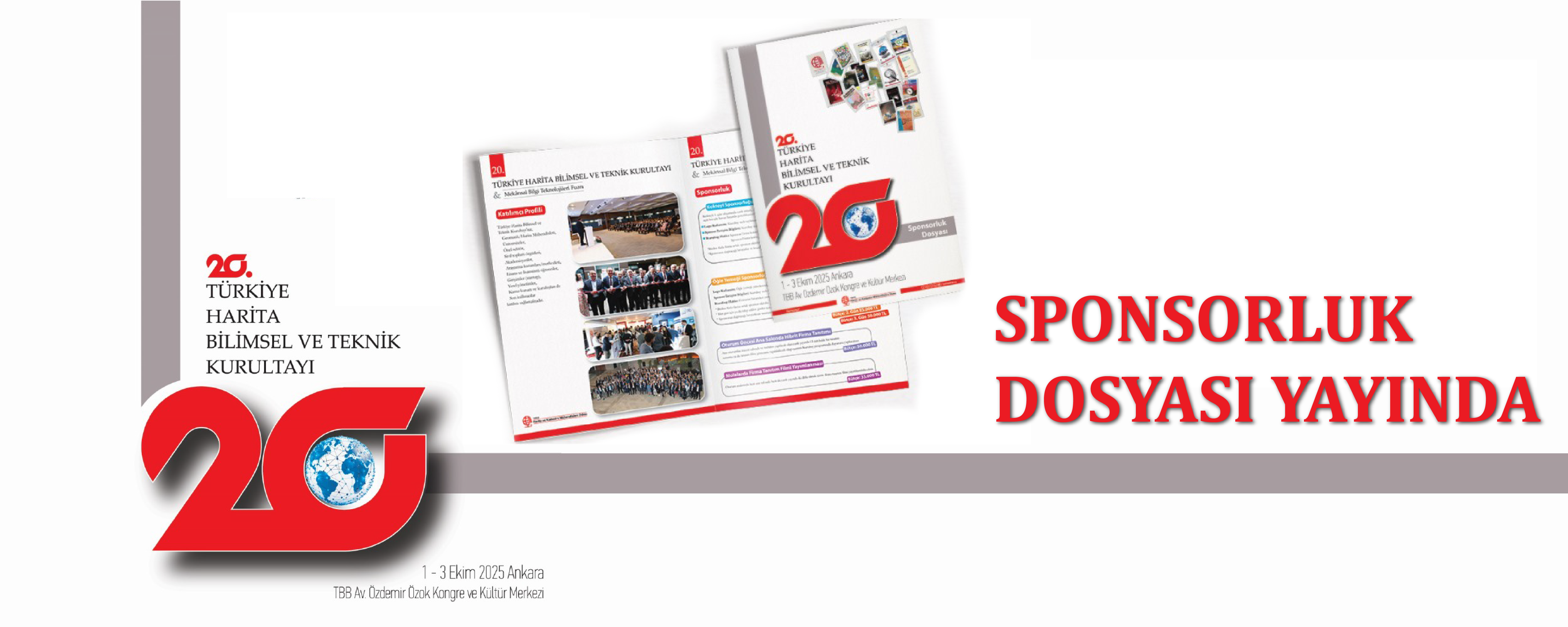 20. TÜRKİYE HARİTA BİLİMSEL VE TEKNİK KURULTAYI SPONSORLUK DOSYASI YAYIMLANDI